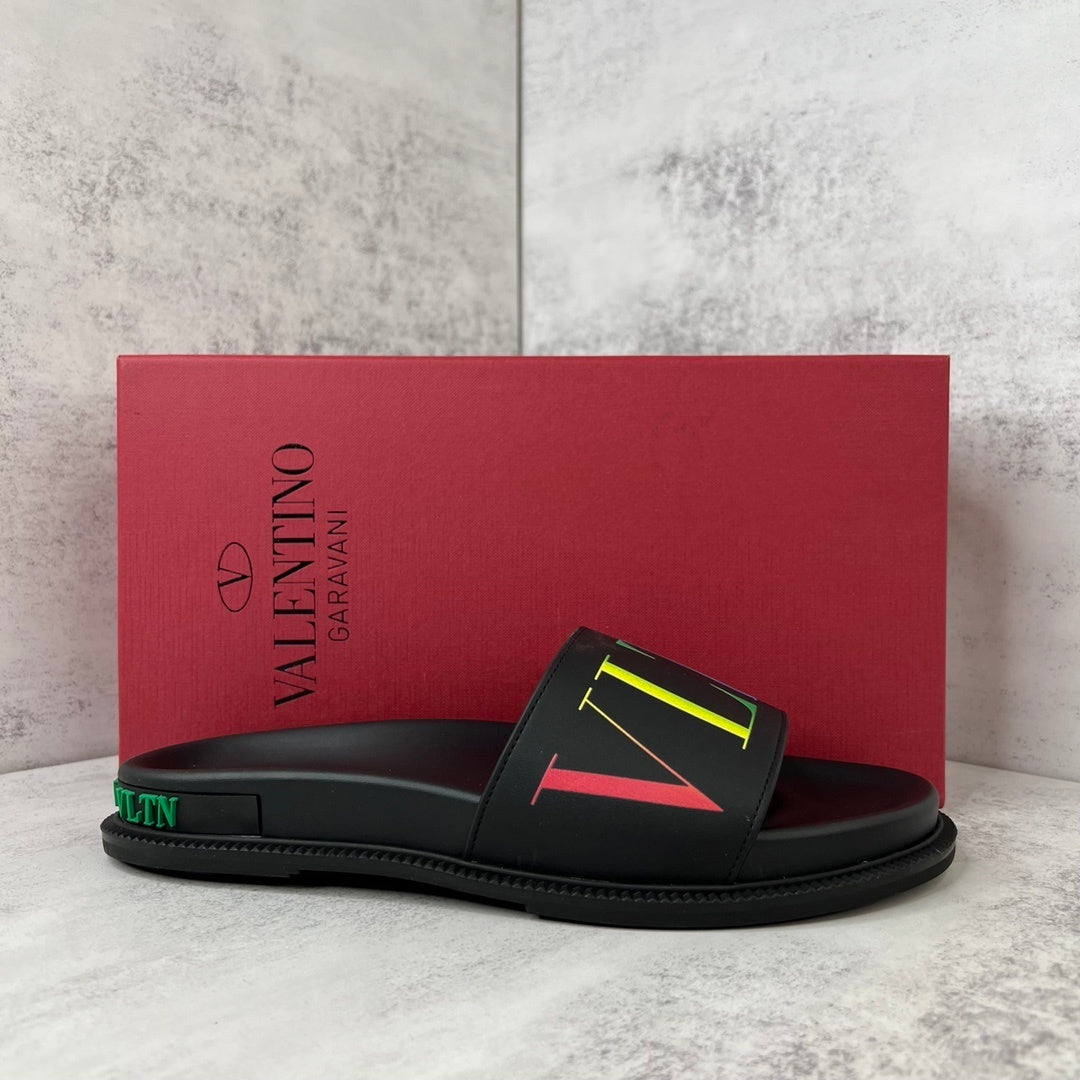 Valentino Garavani Slides "Black-Multicolour"