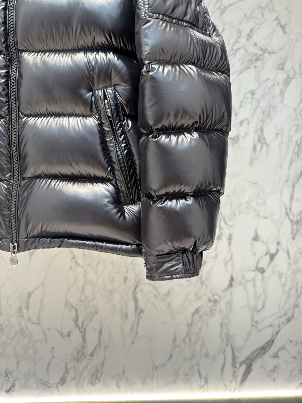 Moncler Maya Hooded Short Down Jacket "Black"