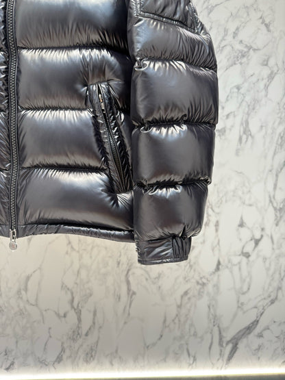 Moncler Maya Hooded Short Down Jacket "Black"