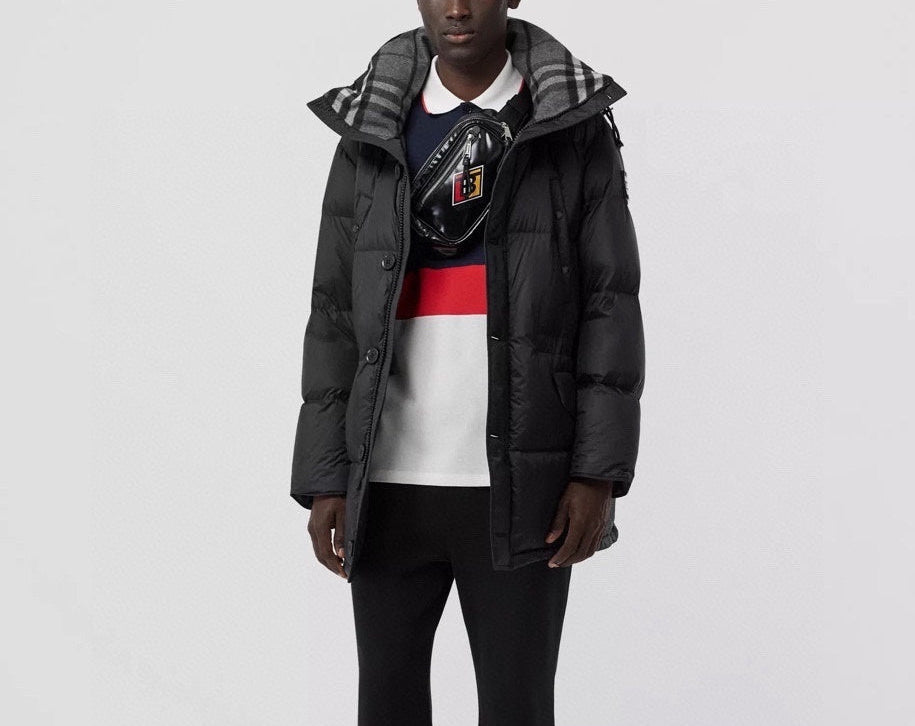 Burberry Lockwell Detachable Sleeve Down Jacket "Black"