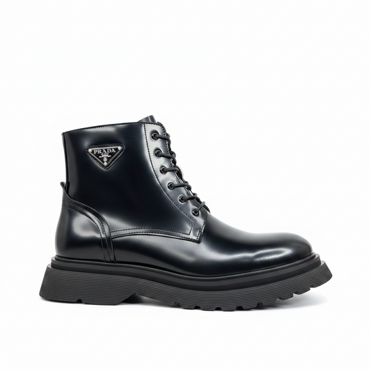 Prada Brushed Leather Boots