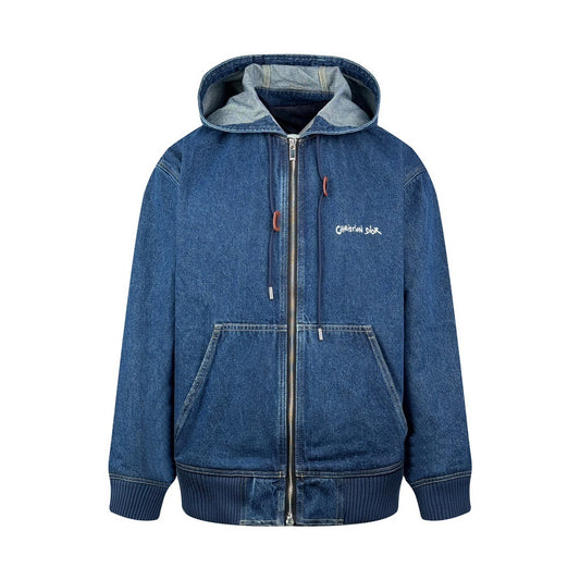 Dior Christian Dior Tag Hooded Jacket "Blue Cotton Denim"