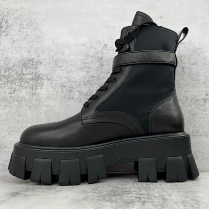 Prada Monolith Leather Boots "Black" V3