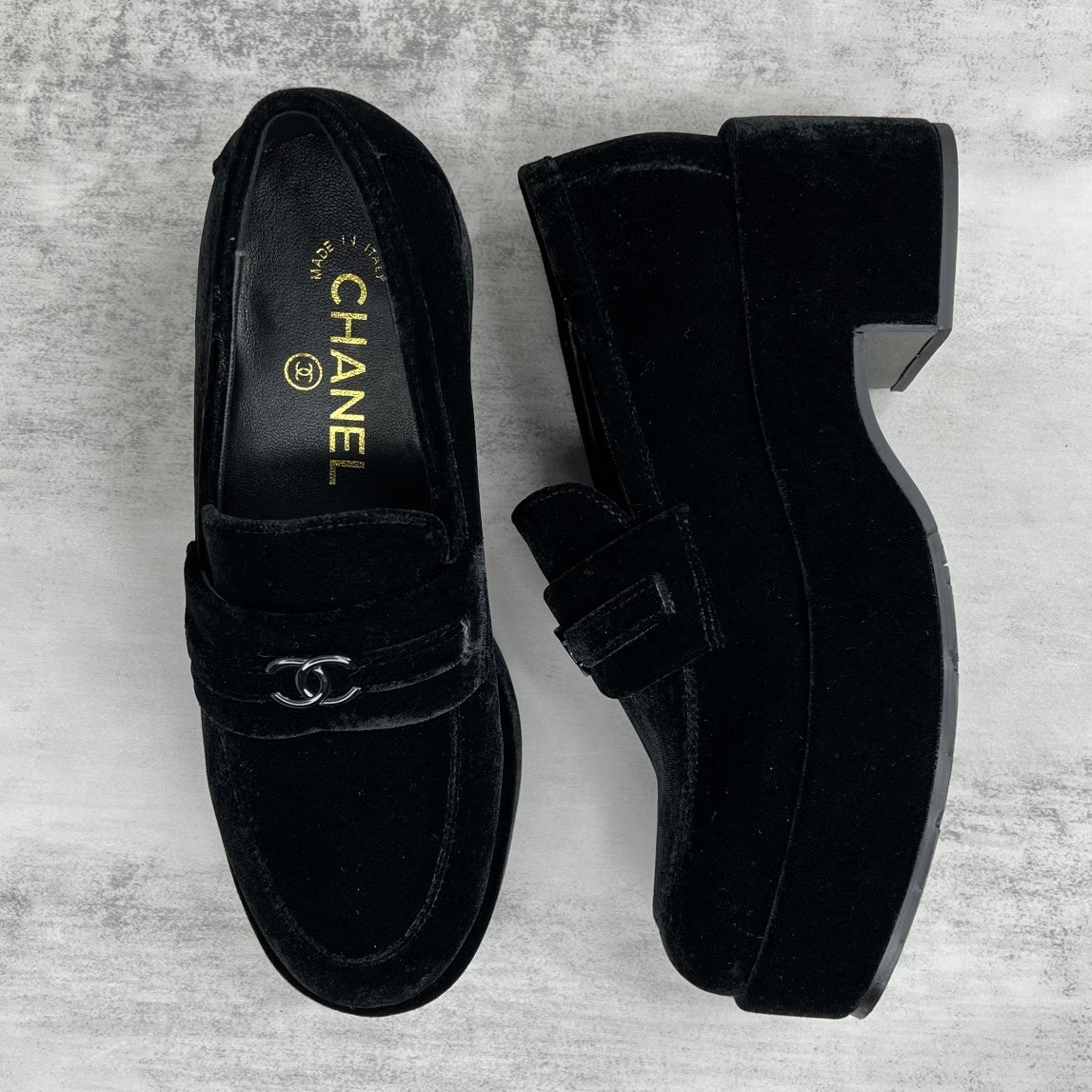 Chanel Loafers "Black Suede"