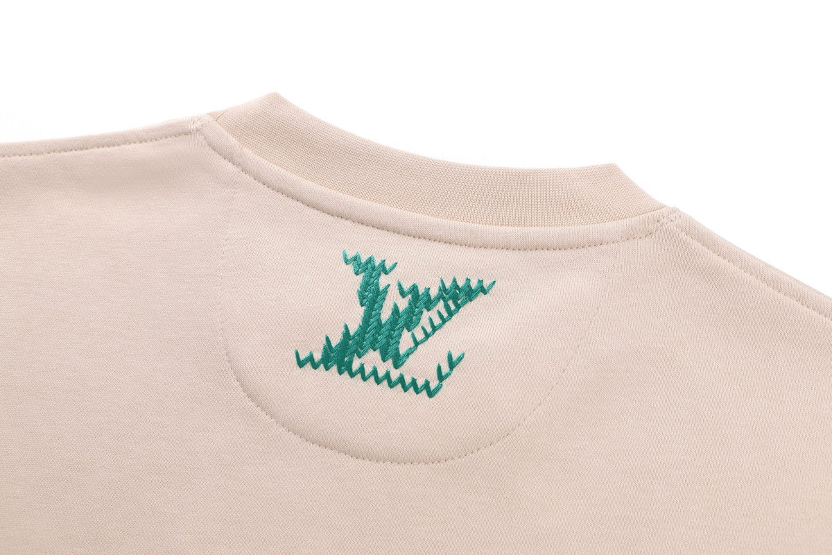 Louis Vuitton Embroidered Signature Sweatshirt "Light Beige"