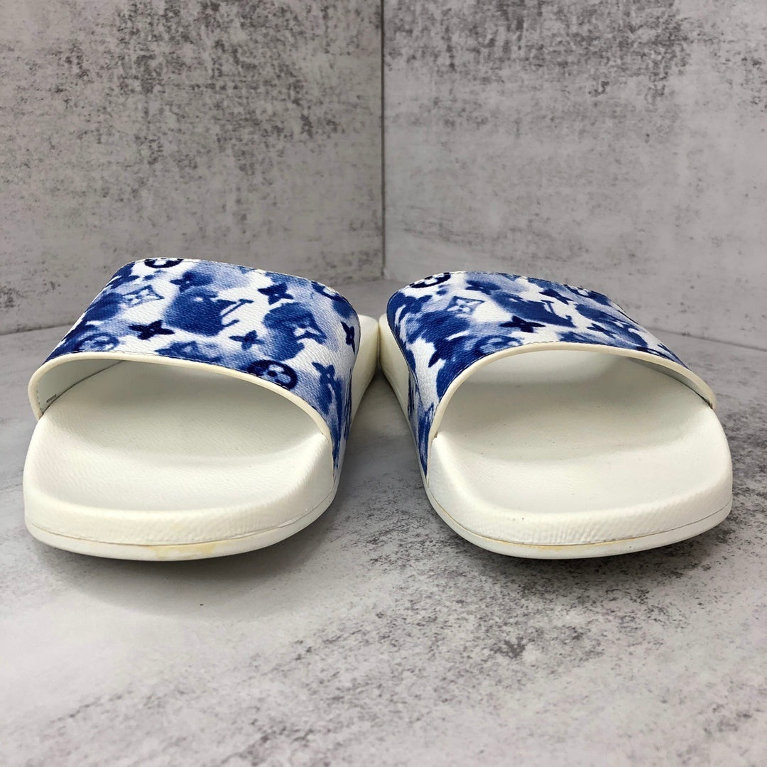 Louis Vuitton Slides "White-Blue"