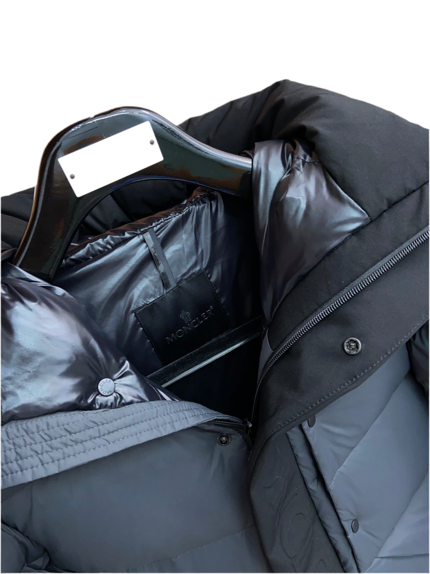 Monlcer Madeira Hooded Down Jacket "Grey-Black"