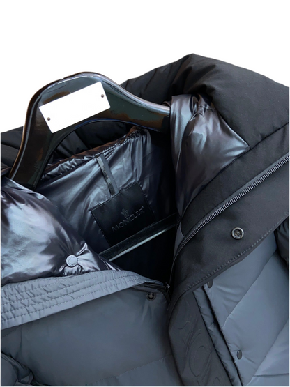 Monlcer Madeira Hooded Down Jacket "Grey-Black"