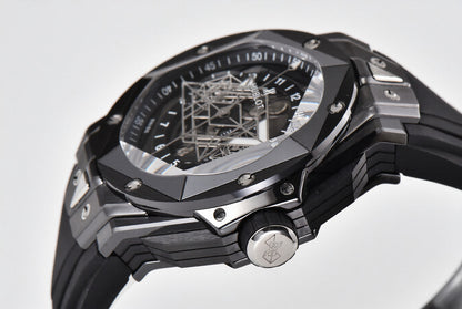 Hublot Big Bang Sang Bleu II 45mm Black Rubber Strap Black Dial