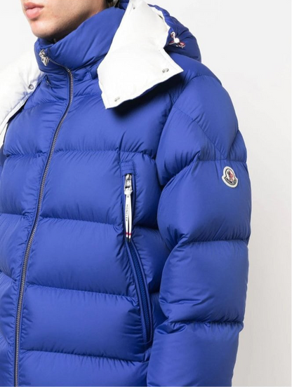 Moncler Poirier Down Jacket "Blue-White"
