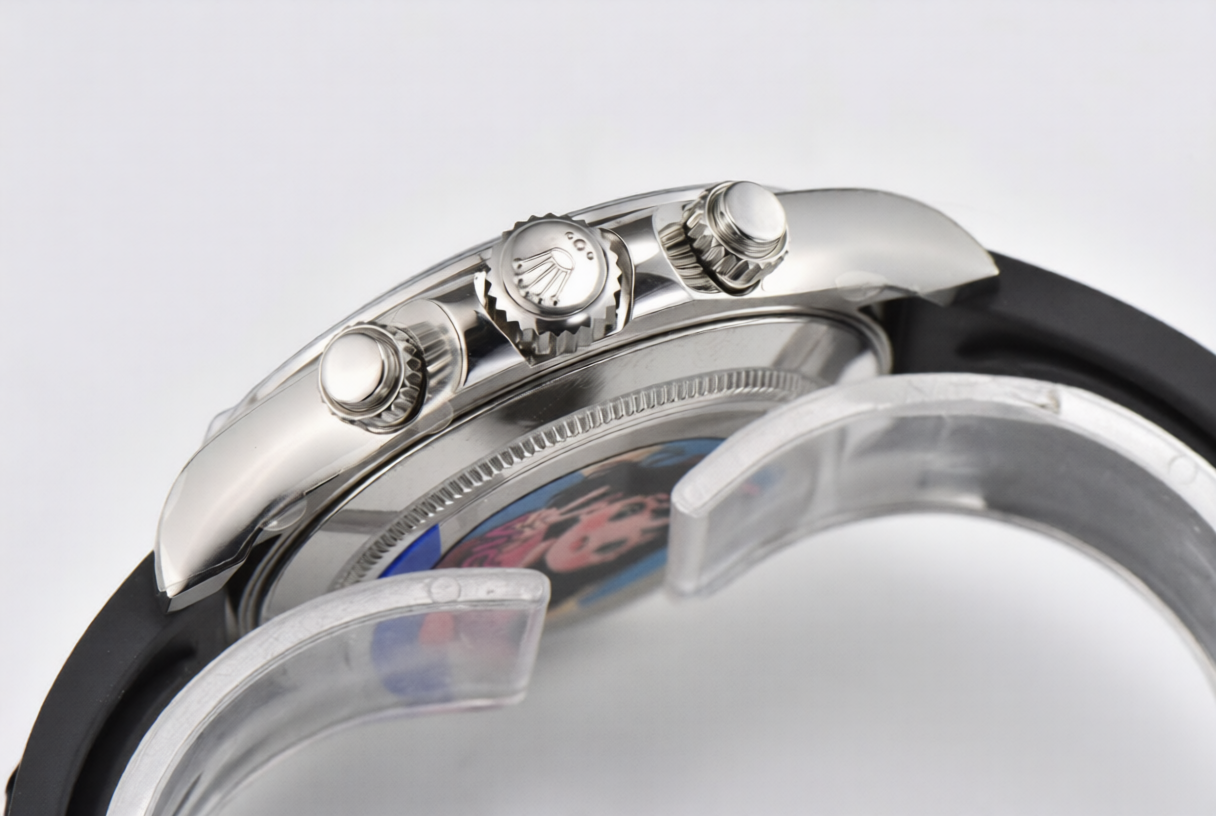 Rolex Daytona 40mm Black Racing Dial Oysterflex Strap