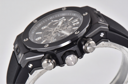 Hublot Big Bang Unico 44mm Black Rubber Strap Skeleton Dial