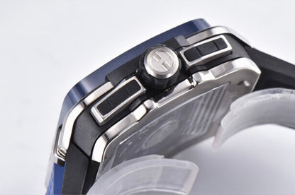 Hublot Square Bang Unico 42mm Blue Rubber Strap Skeleton Dial