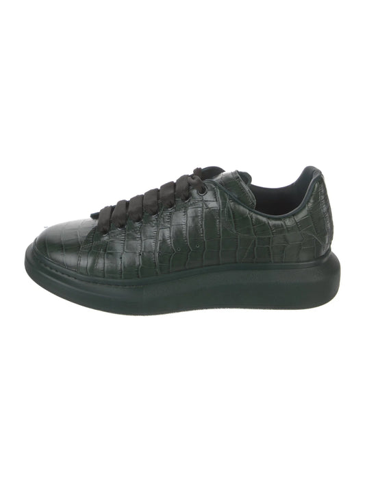 Alexander McQueen Oversized "Deep Green Croc"
