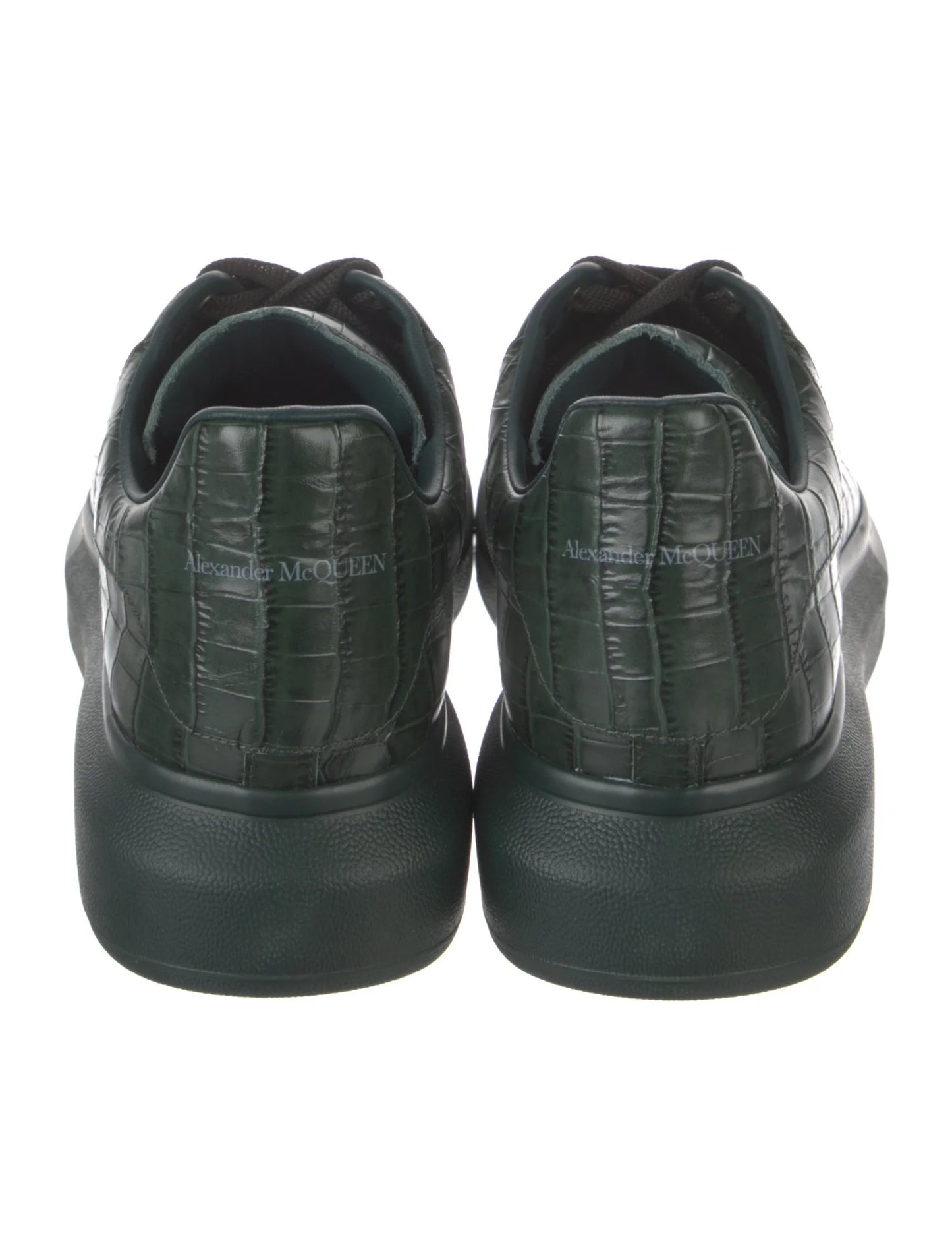 Alexander McQueen Oversized "Deep Green Croc"