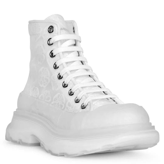 Alexander McQueen Tread Slick Boot "White Transparent"