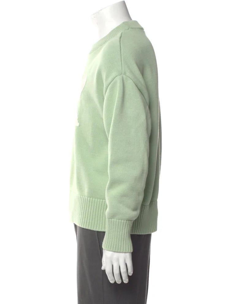 AMI Paris Ami De Coeur Sweater "Light Green"