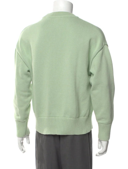 AMI Paris Ami De Coeur Sweater "Light Green"