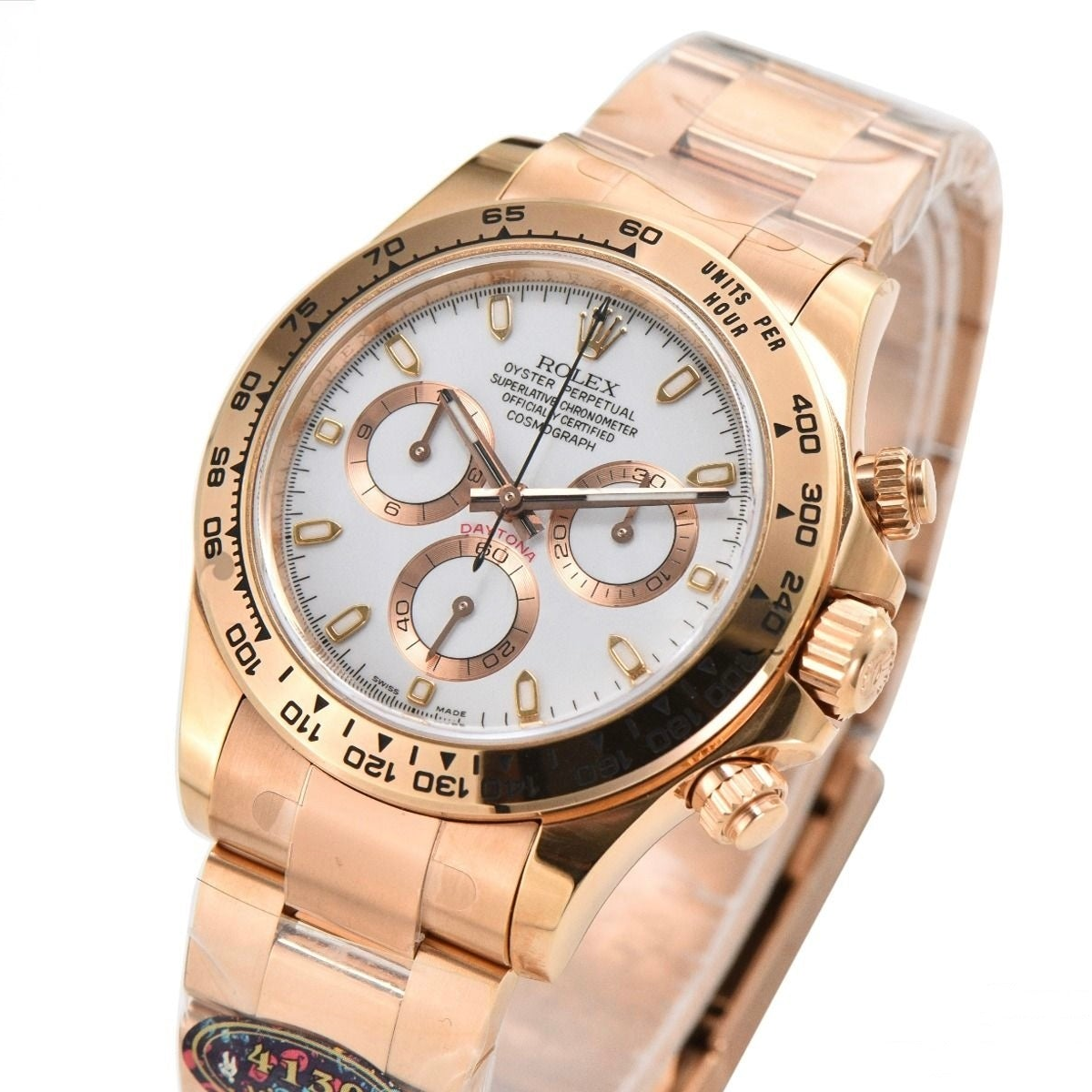Rolex Daytona Rose Gold 40mm White Dial