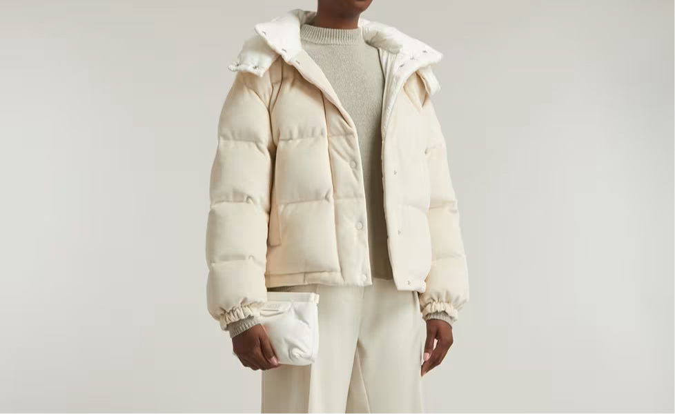 Moncler Daos Chenille Down Jacket "White"