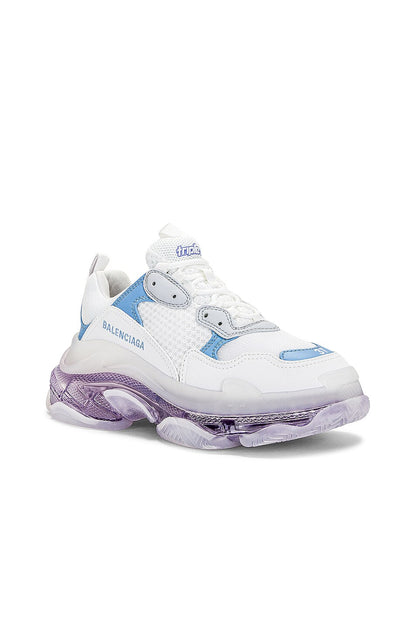 Balenciaga Triple S "Clear Sole Blue-Purple"