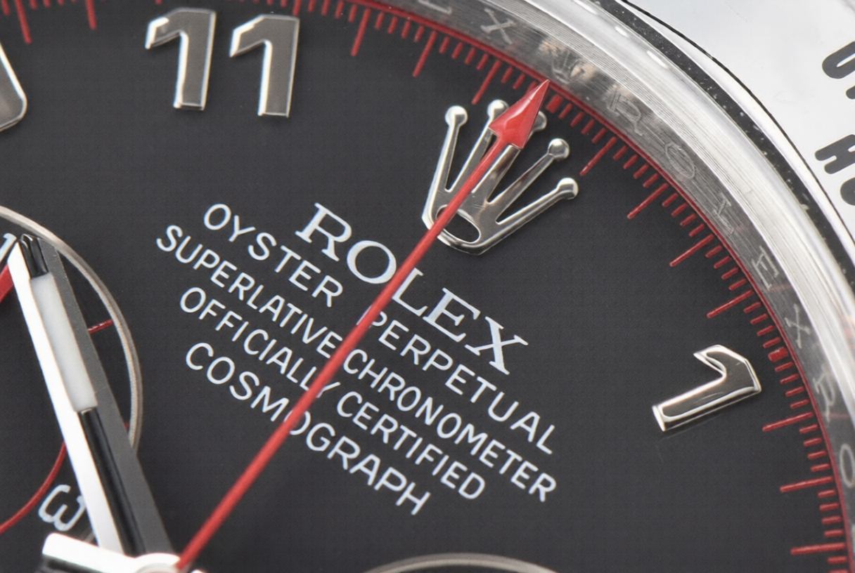 Rolex Daytona 40mm Black Racing Dial Oysterflex Strap