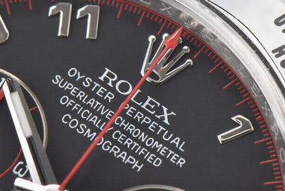 Rolex Daytona 40mm Black Racing Dial Oysterflex Strap