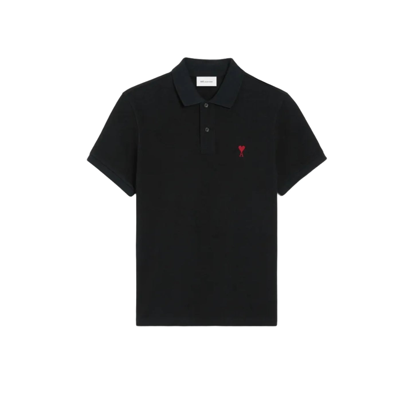 Ami Paris Polo T-Shirt "Black"