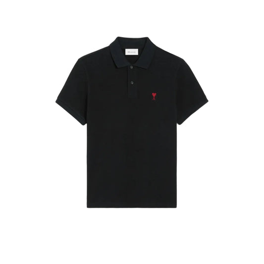 Ami Paris Polo T-Shirt "Black"