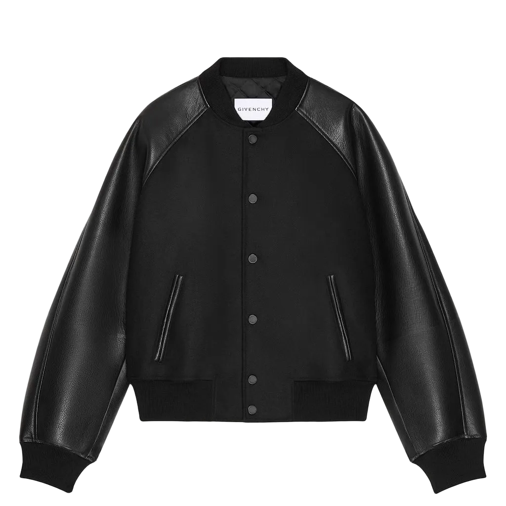 Givenchy Bomber Jacket with Givenchy Paris Embroidery "Black"