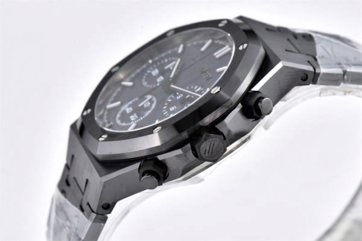 Audemars Piguet Royal Oak Chrono 41mm Black Ceramic Blue Dial