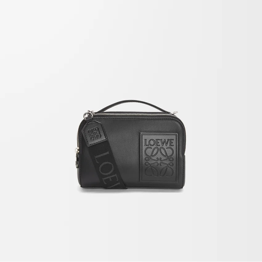 Loewe Mini Crossbody Camera Bag in Satin Calfskin "Black"