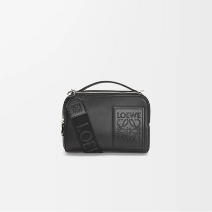 Loewe Mini Crossbody Camera Bag in Satin Calfskin "Black"