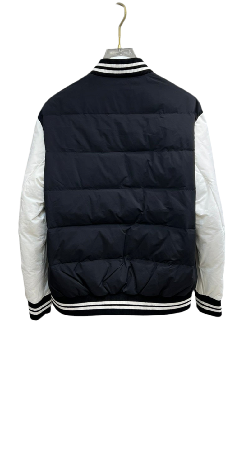 Moncler Bouchet Down Bomber Jacket "Black-White"