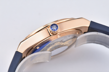 Vacheron Constantin Overseas 41 mm Blue Rubber Strap Blue Dial