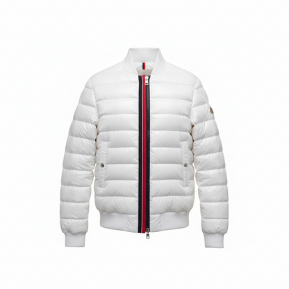 Moncler Sark Down Bomber Jacket "White"
