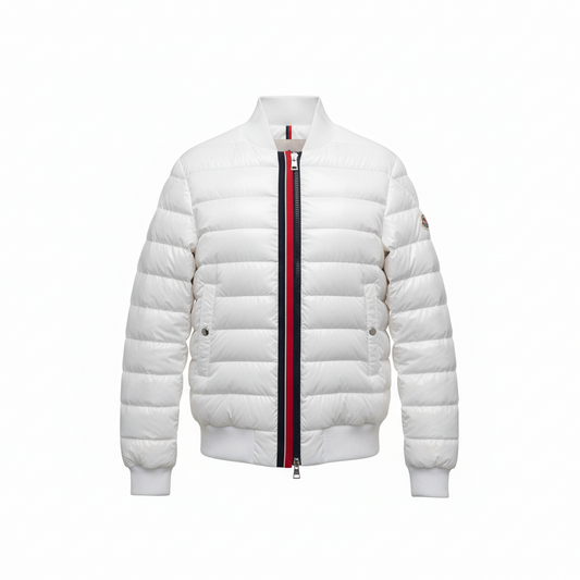 Moncler Sark Down Bomber Jacket "White"