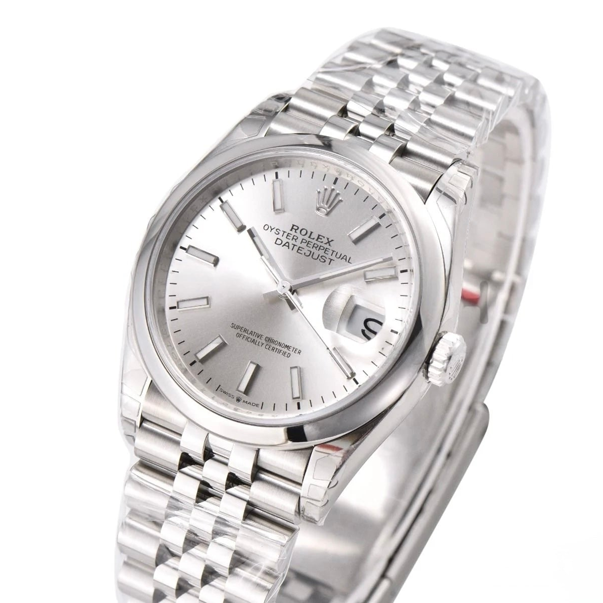 Rolex Date Just 36mm Jubilee Bracelet Silver Dial