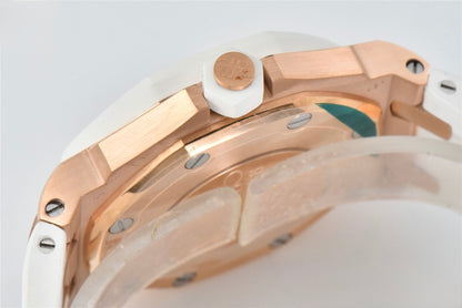 Audemars Piguet Royal Oak Offshore 37mm Rose Gold White Dial