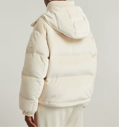 Moncler Daos Chenille Down Jacket "White"