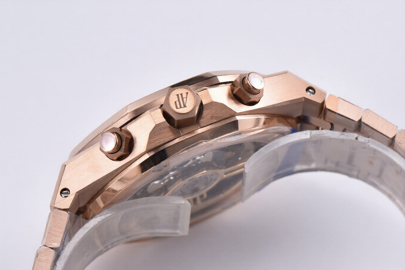 Audemars Piguet Royal Oak Chrono 41mm Rose Gold White Dial