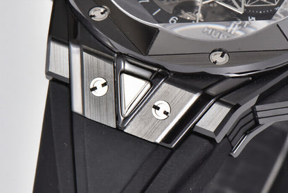 Hublot Big Bang Sang Bleu II 45mm Black Rubber Strap Black Dial