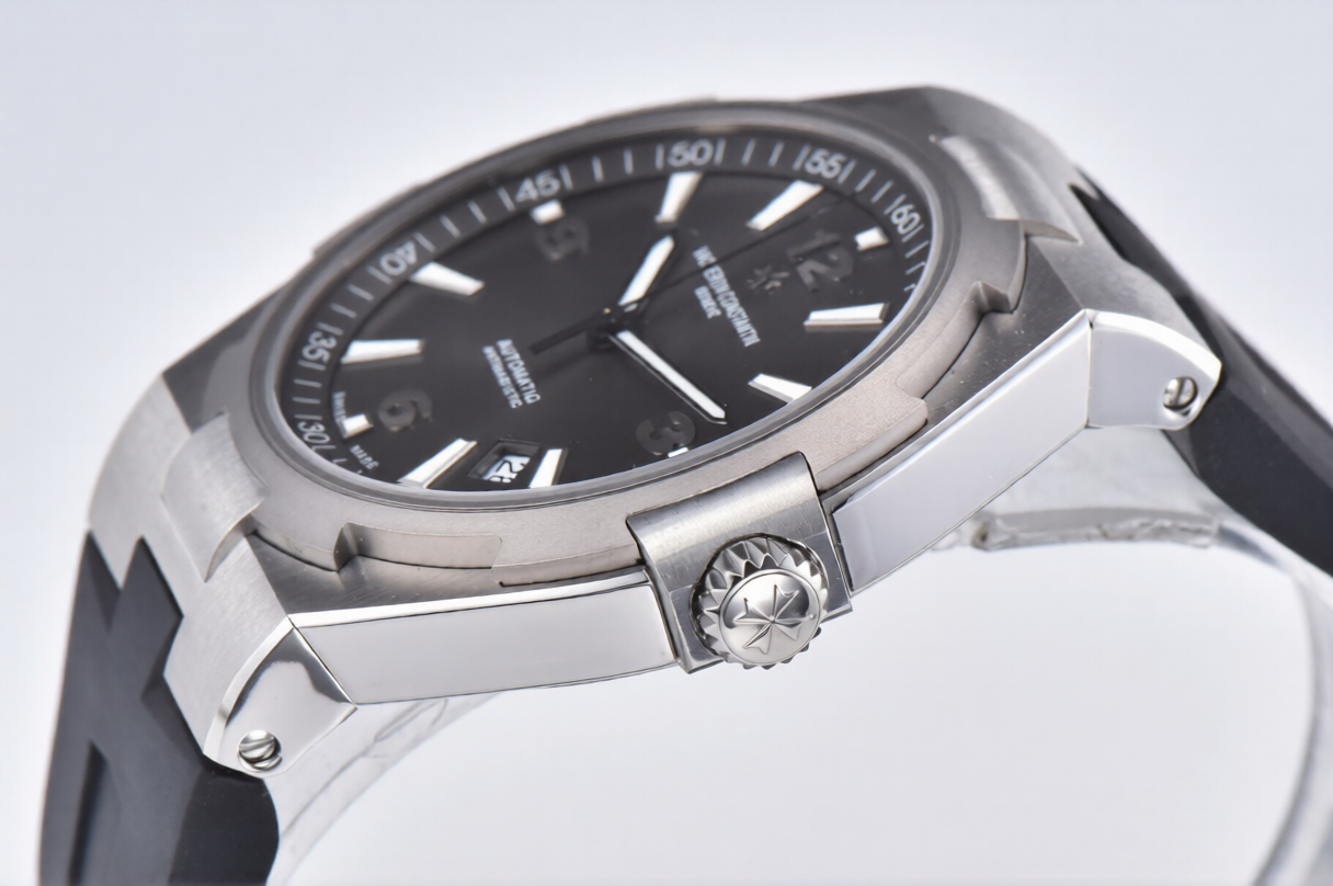 Vacheron Constantin Overseas Black Rubber Strap Gray Dial