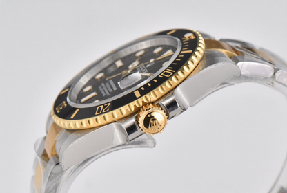 Rolex Submariner 41mm SS/YG Bracelet Black Ceramic Dial