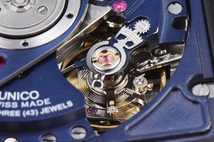 Hublot Square Bang Unico 42mm Rose Gold Blue Rubber Strap Skeleton Dial