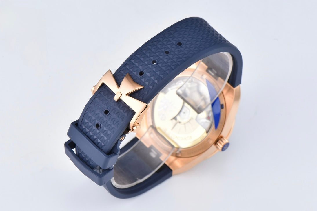 Vacheron Constantin Overseas 41 mm Blue Rubber Strap Blue Dial