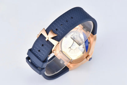 Vacheron Constantin Overseas 41 mm Blue Rubber Strap Blue Dial