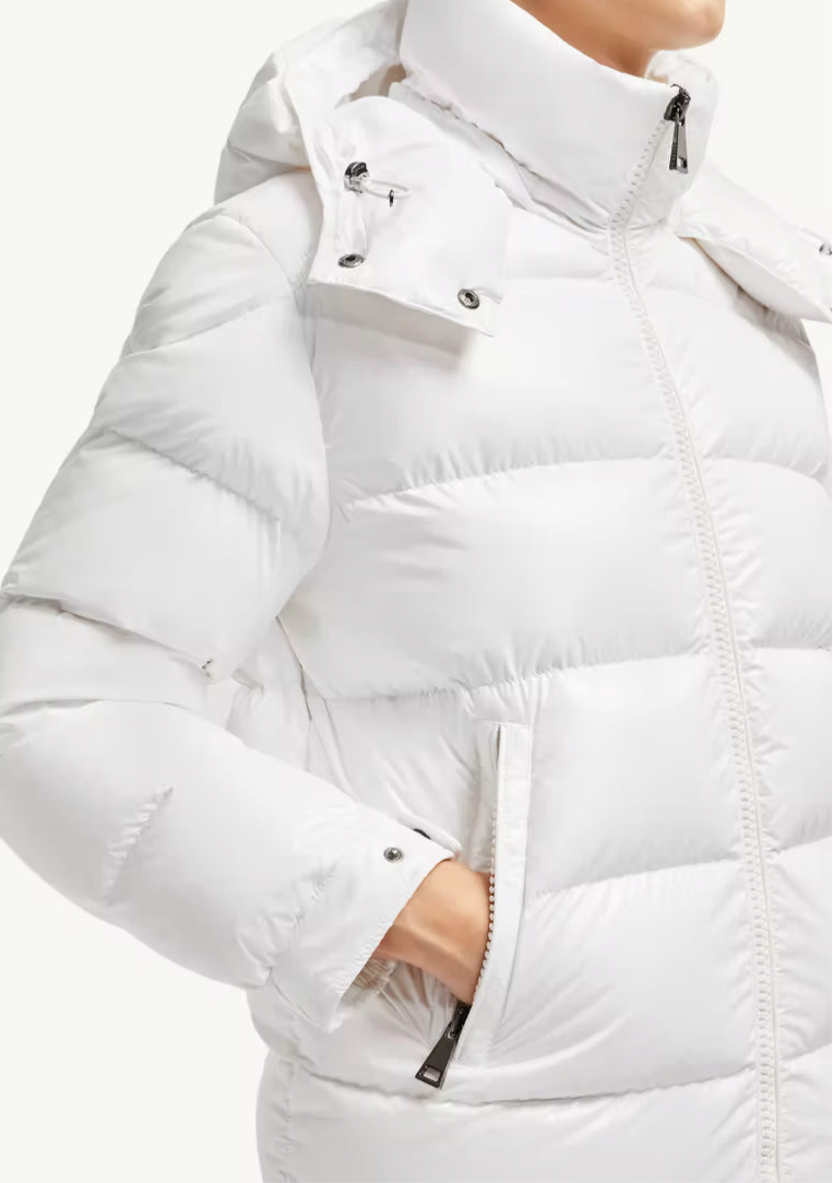 Moncler Maire Hooded Down Jacket "White"
