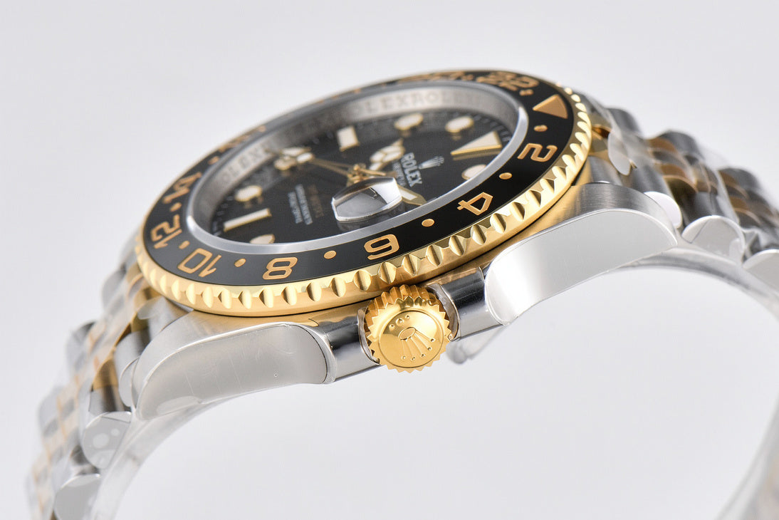 Rolex GMT Master II 40mm SS/YG Jubilee Bracelet Black Dial