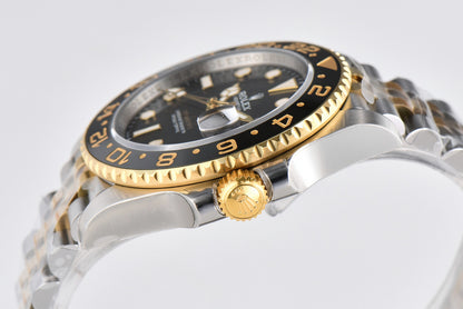 Rolex GMT Master II 40mm SS/YG Jubilee Bracelet Black Dial